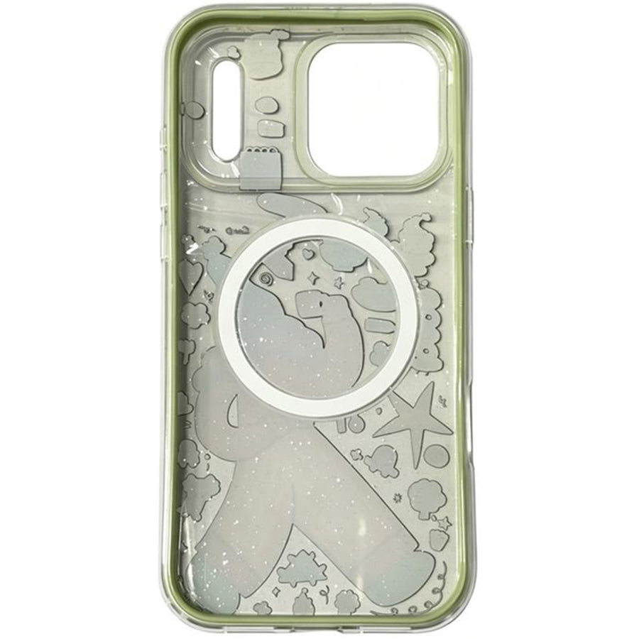OxygenDog iPhone 17 Pro Winter Girl Graphic Magnetic  Case - Green