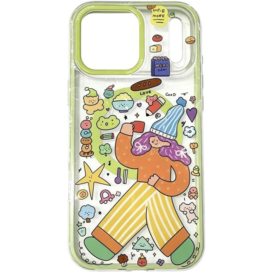 OxygenDog iPhone 17 Pro Max Winter Girl Graphic Magnetic  Case - Green