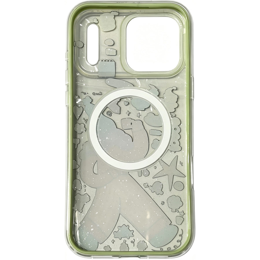 OxygenDog iPhone 17 Pro Max Winter Girl Graphic Magnetic  Case - Green