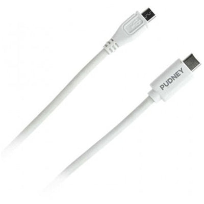 Pudney Mobile P1129 - Pudney USB C Plug to Micro USB Plug, 2 Metre – White