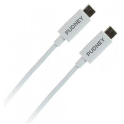Pudney Mobile P1127 – Pudney USB-C-Stecker auf USB-C-Stecker v3.1, 1 Meter – Weiß