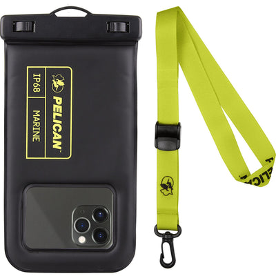 PP044508 - Pelican Marine Waterproof Floating Pouch - Black/Lime Green