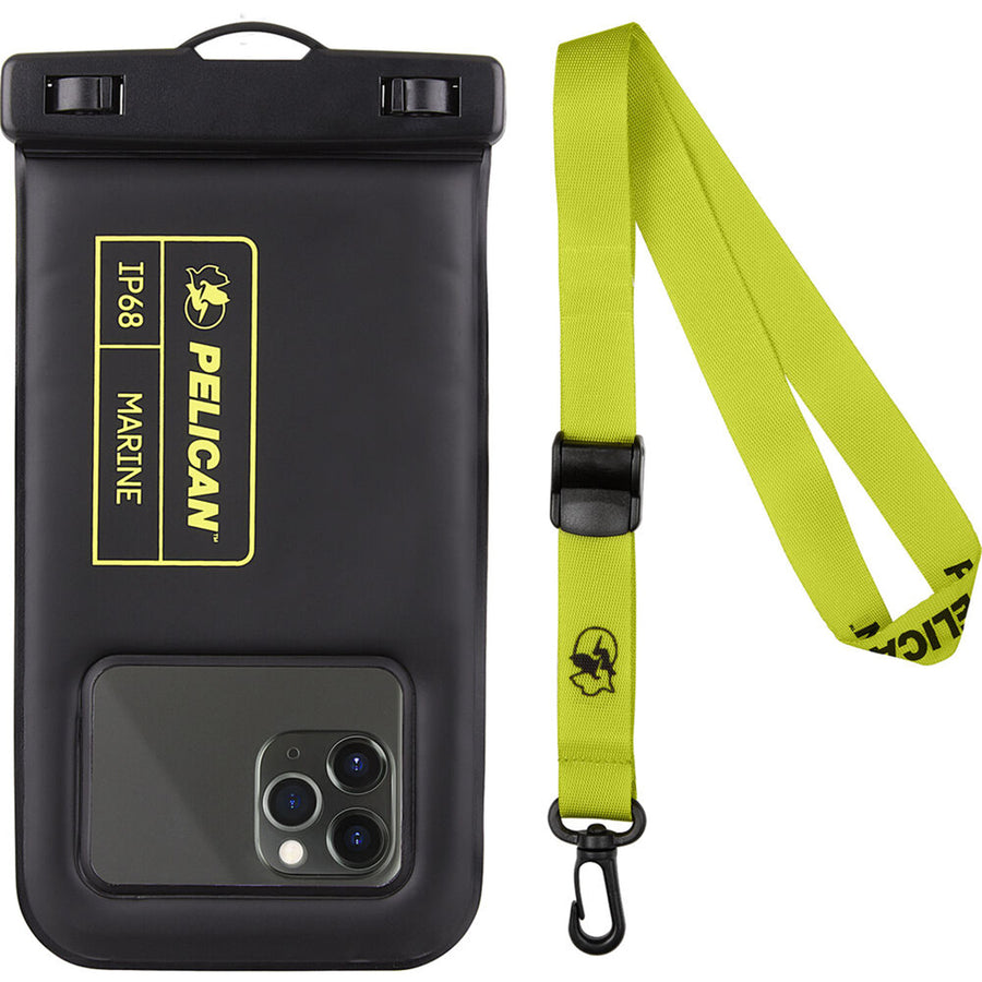 Pelican Marine Waterproof Floating Pouch - Black/Lime Green