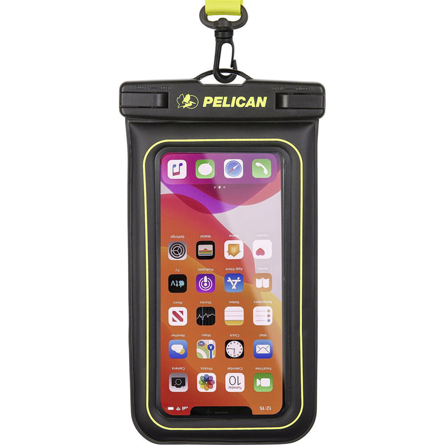 PP044508 - Pelican Marine Waterproof Floating Pouch - Black/Lime Green