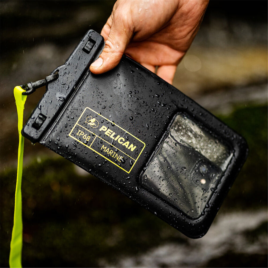 PP044508 - Pelican Marine Waterproof Floating Pouch - Black/Lime Green