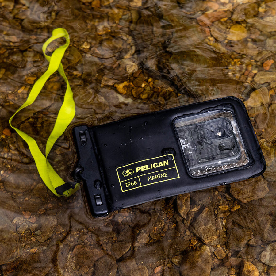 PP044508 - Pelican Marine Waterproof Floating Pouch - Black/Lime Green
