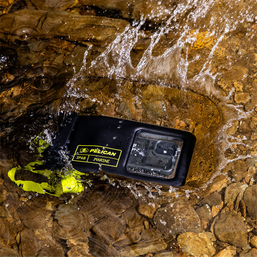PP044508 - Pelican Marine Waterproof Floating Pouch - Black/Lime Green
