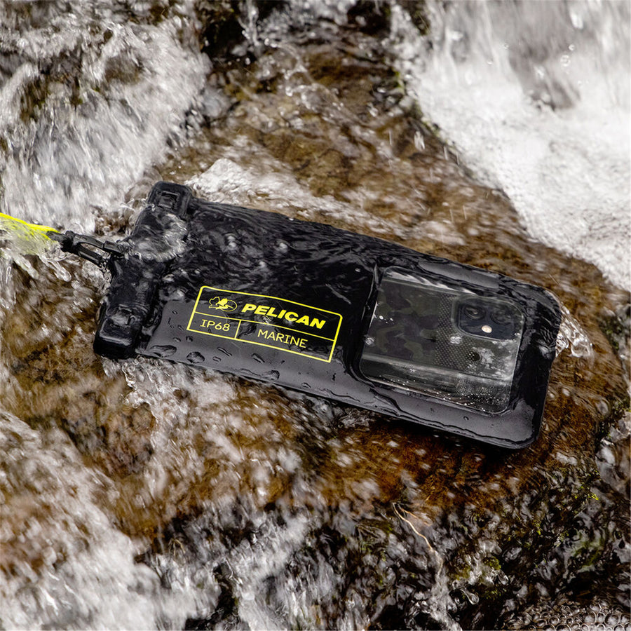 PP044508 - Pelican Marine Waterproof Floating Pouch - Black/Lime Green