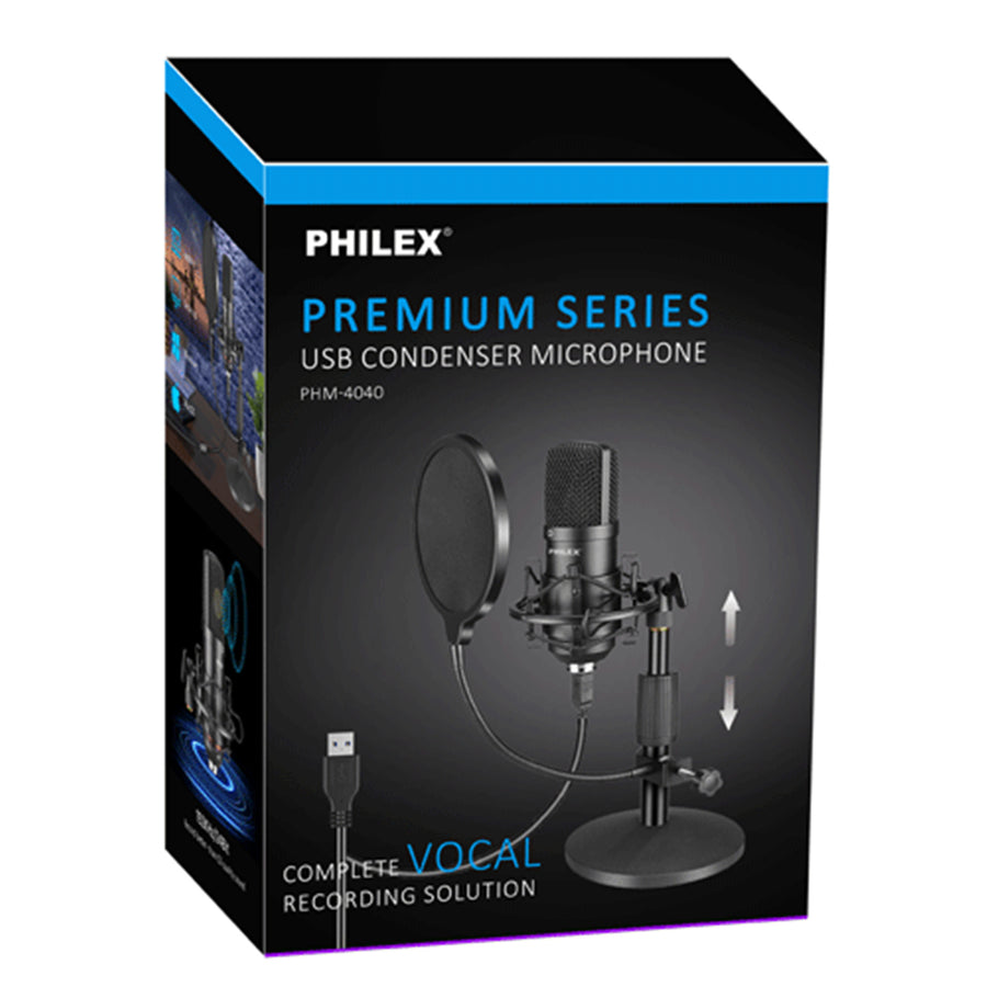 PHILEX PHM-4040 USB Microphone With Stand
