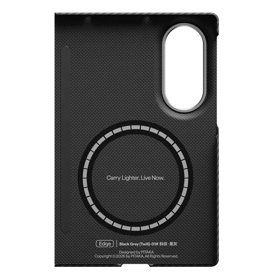 PITAKA Samsung Galaxy Z Fold8 - Edge Case BACK COVER   - Black/Grey