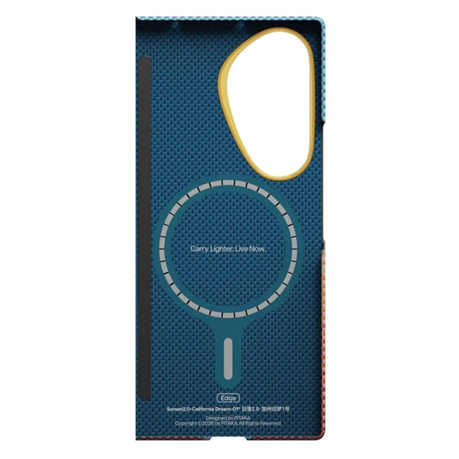 PITAKA Samsung Galaxy Z Fold8 Ultra - Edge Case BACK COVER   - Sunset - California Dream