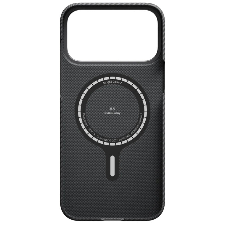 PITAKA iPhone 17 Pro Max Edge Case - Black/Grey