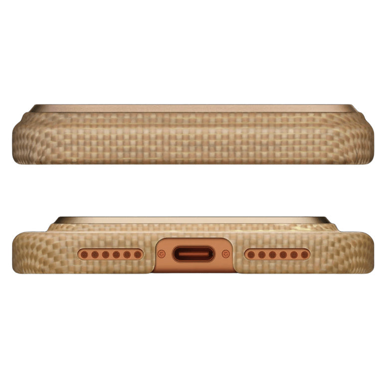 PITAKA iPhone 17 Pro Edge Case - Golden Glint