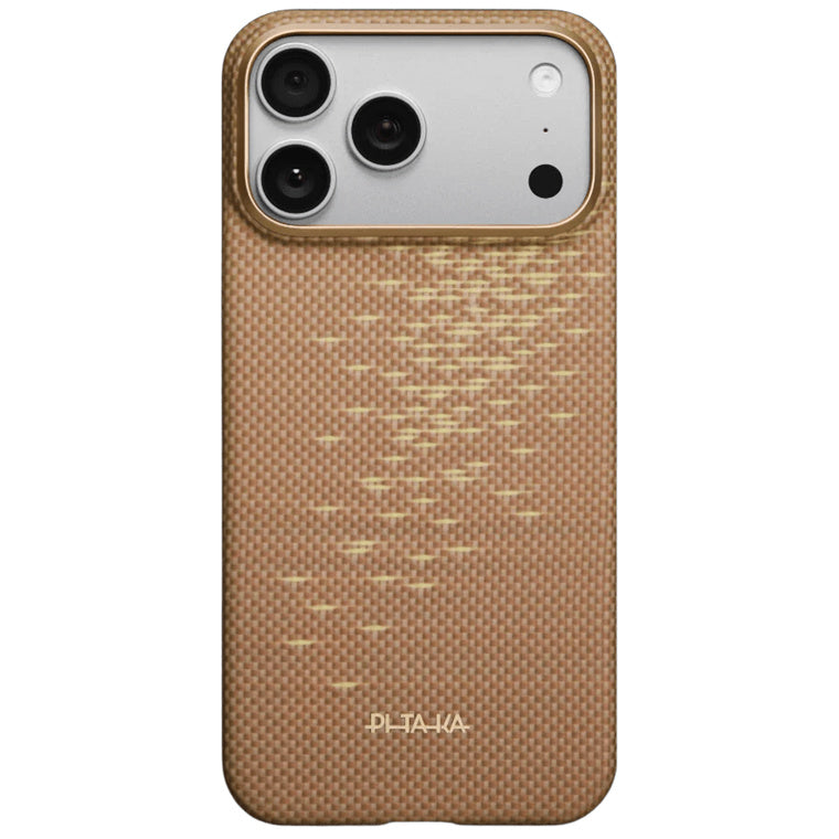 PITAKA iPhone 17 Pro Max Edge Case - Golden Glint