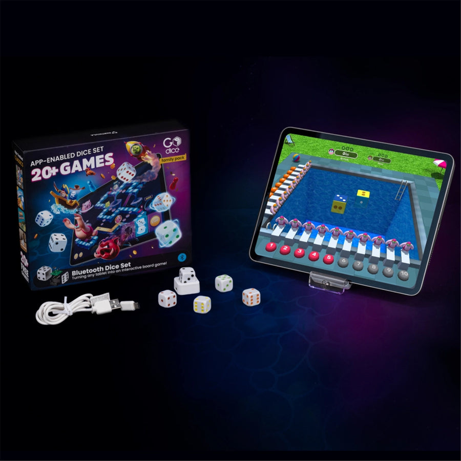 PARTICULA GoDice Play Family Pack Electronic Dice with 20+ Games App