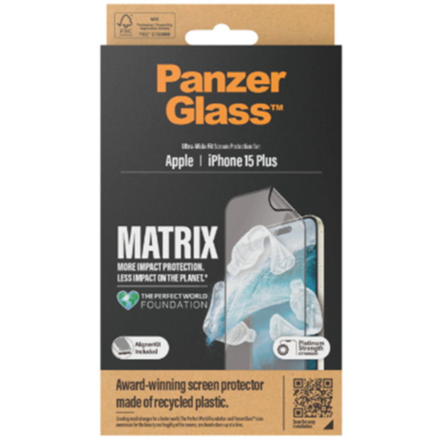 2819AUS - PanzerGlass Matrix Hybrid Glass SP - iPhone 15 Plus