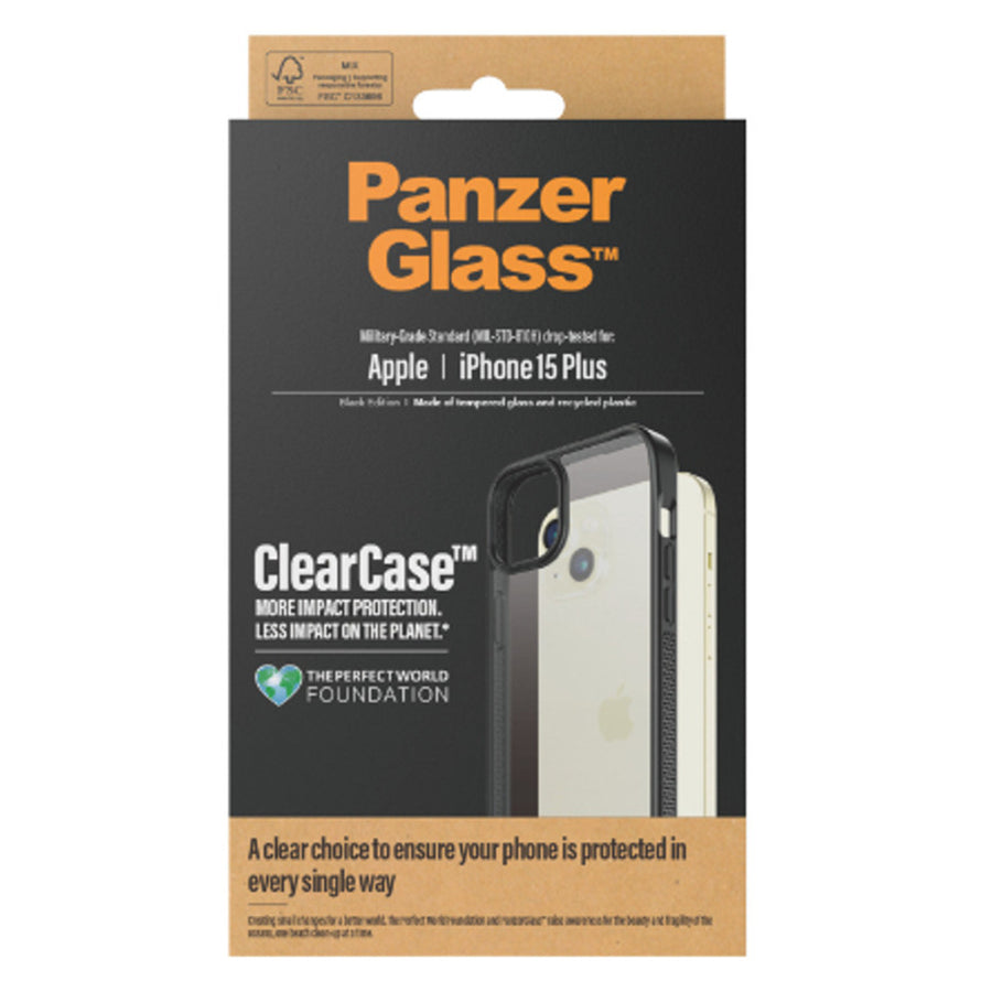 1178AUS - PanzerGlass Clearcase - iPhone 15 Plus - Black