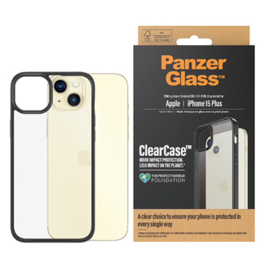 1178AUS - PanzerGlass Clearcase - iPhone 15 Plus - Black