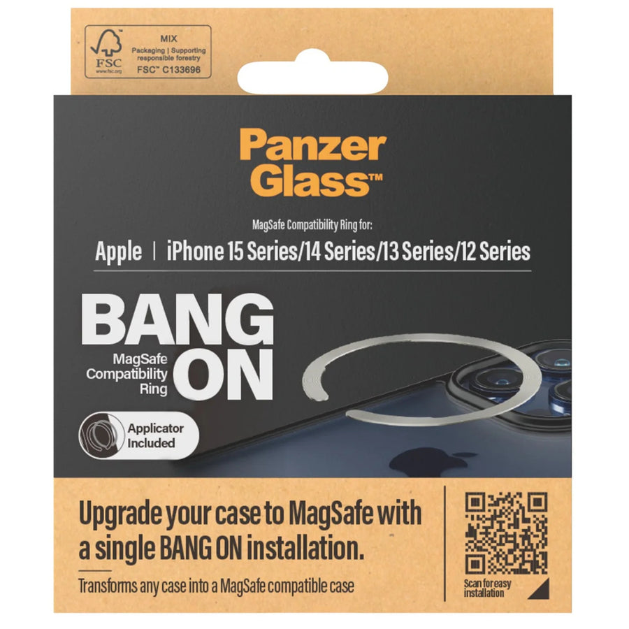 PanzerGlass Bang On MagSafe Compatibility Ring for iPhone 16 / 15 / 14 / 13 / 12