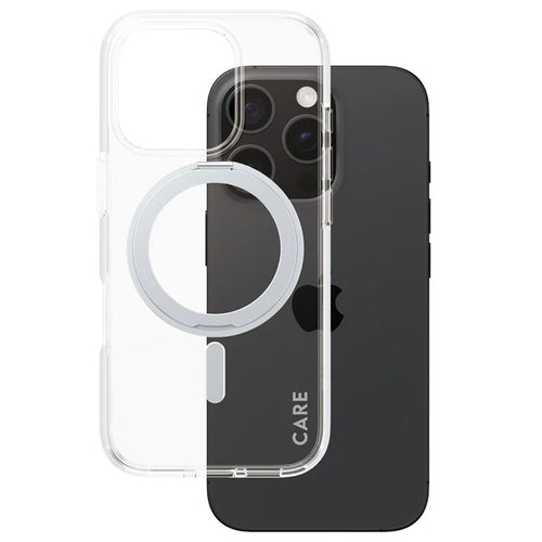 CARE by Panzer Feature (MS&KS) Cse -iPhone 16 Pro - Silver