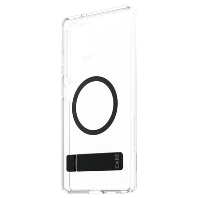 CRRFBKQG38488 - CARE by Panzer Kickstand Mag Case-Samsung GS25 Ultra-Clr/Blk