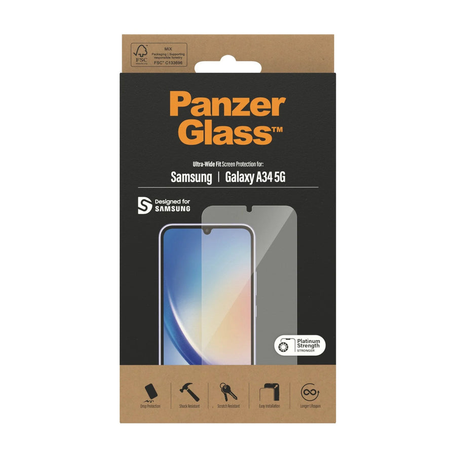 PanzerGlass 7327 UltraWide Fit  Screen Protector Samsung A34 5G