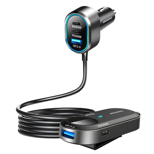RockRose Ranger  135W Multi-Port Fast Charging Car Charger with 1.5m Extension Cord