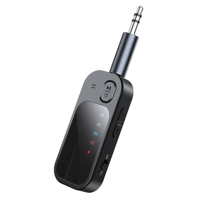 RockRose AeroPlay Elite 2-in-1 Bluetooth Audio Transmitter/ Receiver - Clip-on Design -- Dual Pairs with Two Bluetooth Devices , Support SD/TF Card Playback