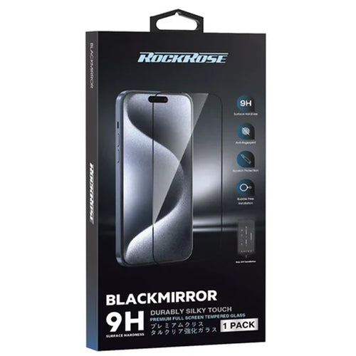 RockRose iPhone 15 Pro Max ( 6.7")  Single Pack Premium Tempered Glass Screen Protector