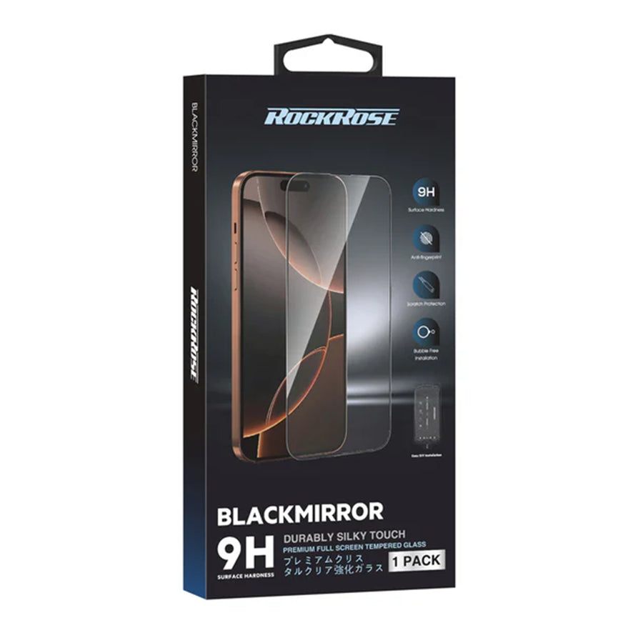 RockRose iPhone 17 Pro  ( 6.3" ) Tempered Glass Screen Protector with Dust-free Easy DIY Installation kit