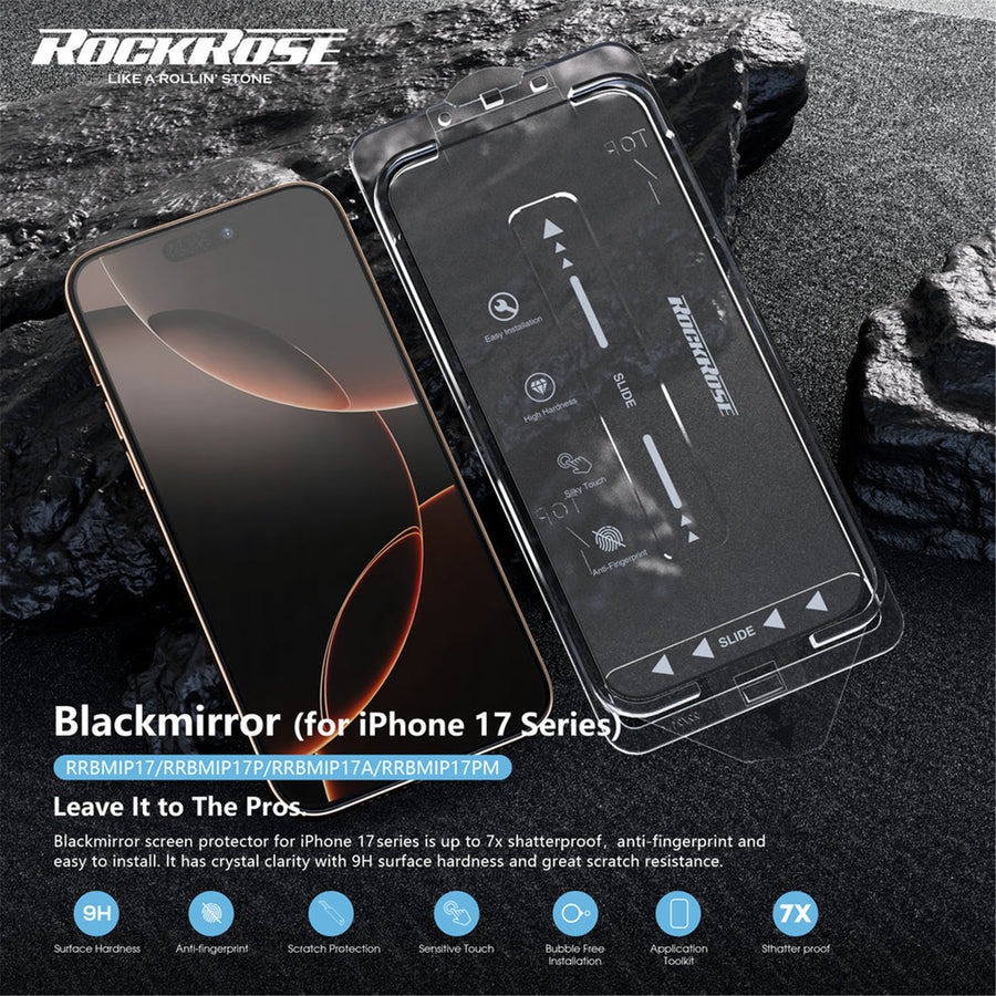 RockRose  iPhone 17 Pro Max ( 6.9" )  Tempered Glass Screen Protector