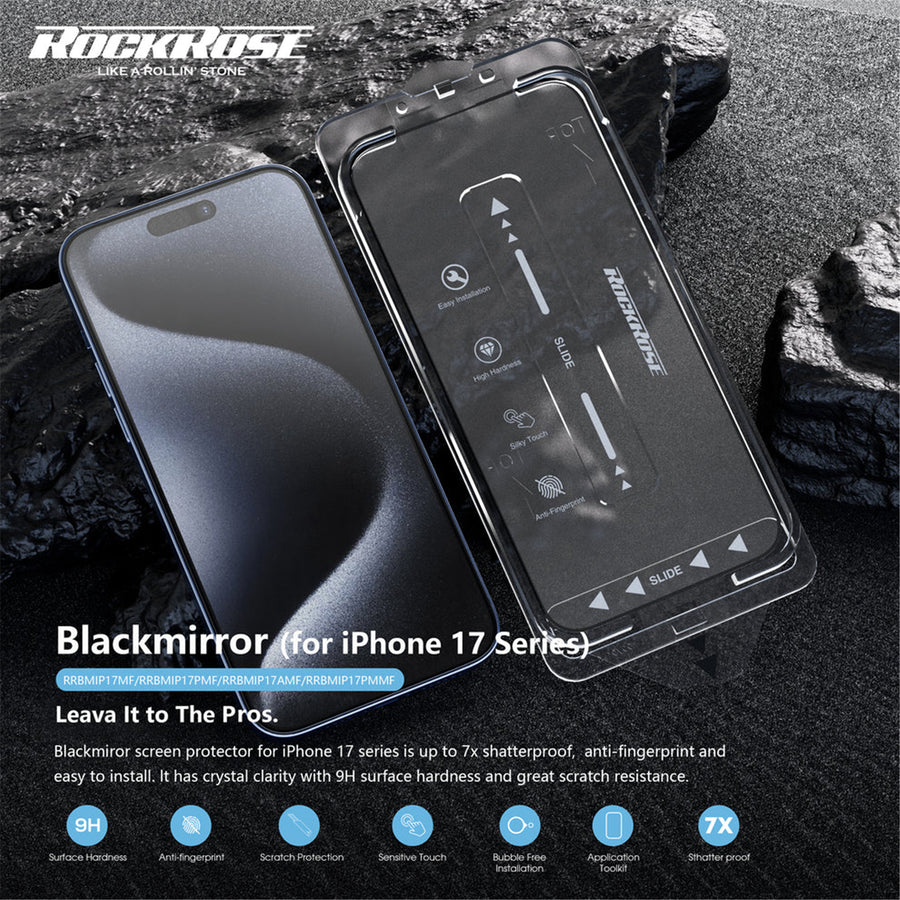 RockRose  iPhone 17 Pro Max ( 6.9" )  Premium Matte Tempered Glass Screen Protector