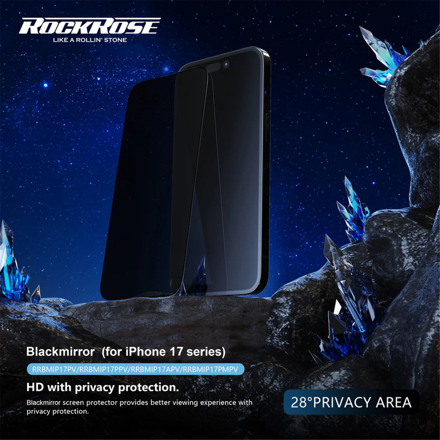 RockRose  iPhone 17 Pro Max ( 6.9" )  Premium Privacy Tempered Glass Screen Protector