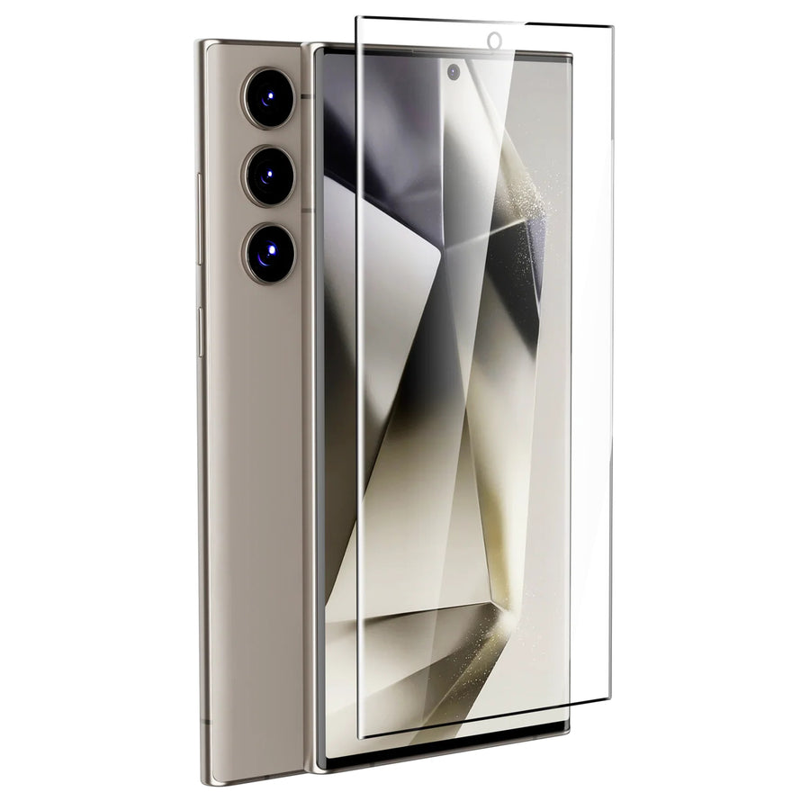 RockRose S26 Twin Pack Premium Tempered Glass Screen Protector with Dust-Free & Easy installation kit