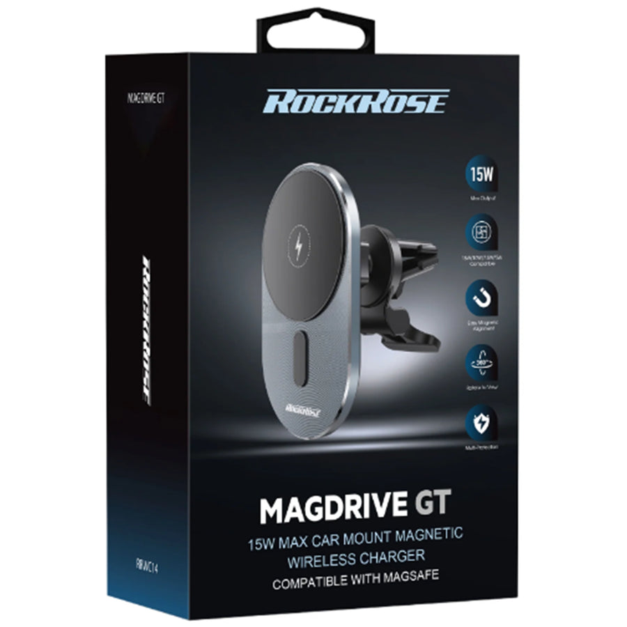 RockRose Magdrive GT 15W Magnetic Air Wireless Car Charger
