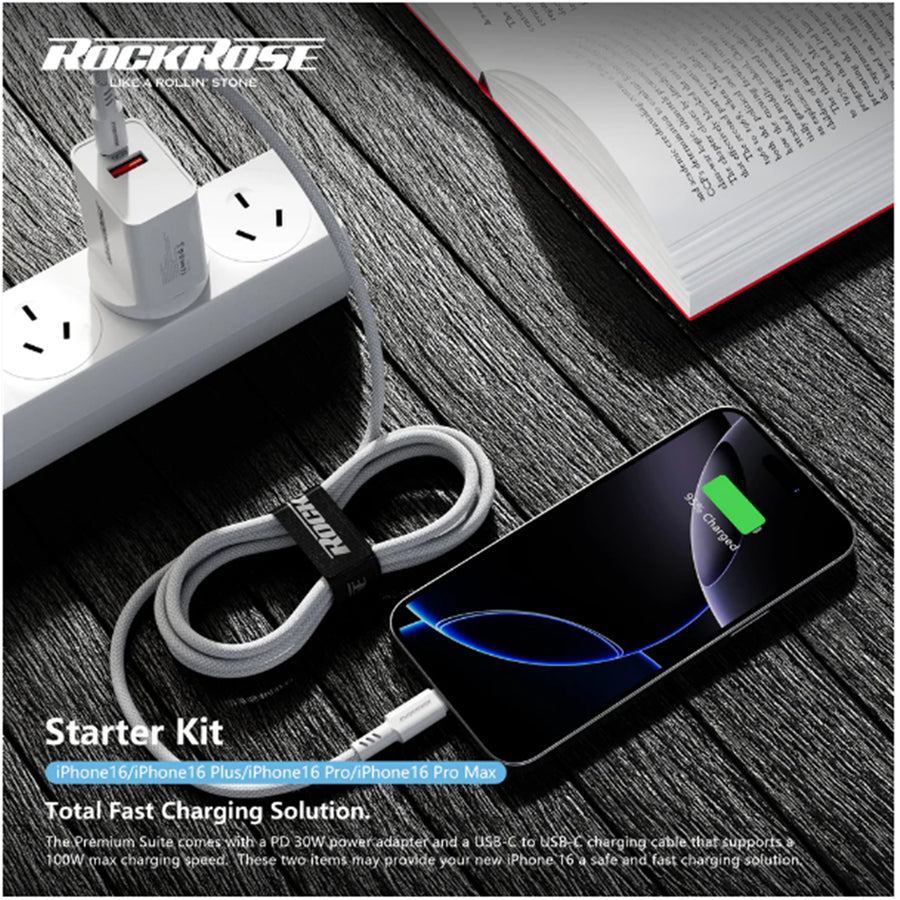 RockRose  IPhone 16 -  6 in 1 Mobile Phone Accessary Colletction Kit