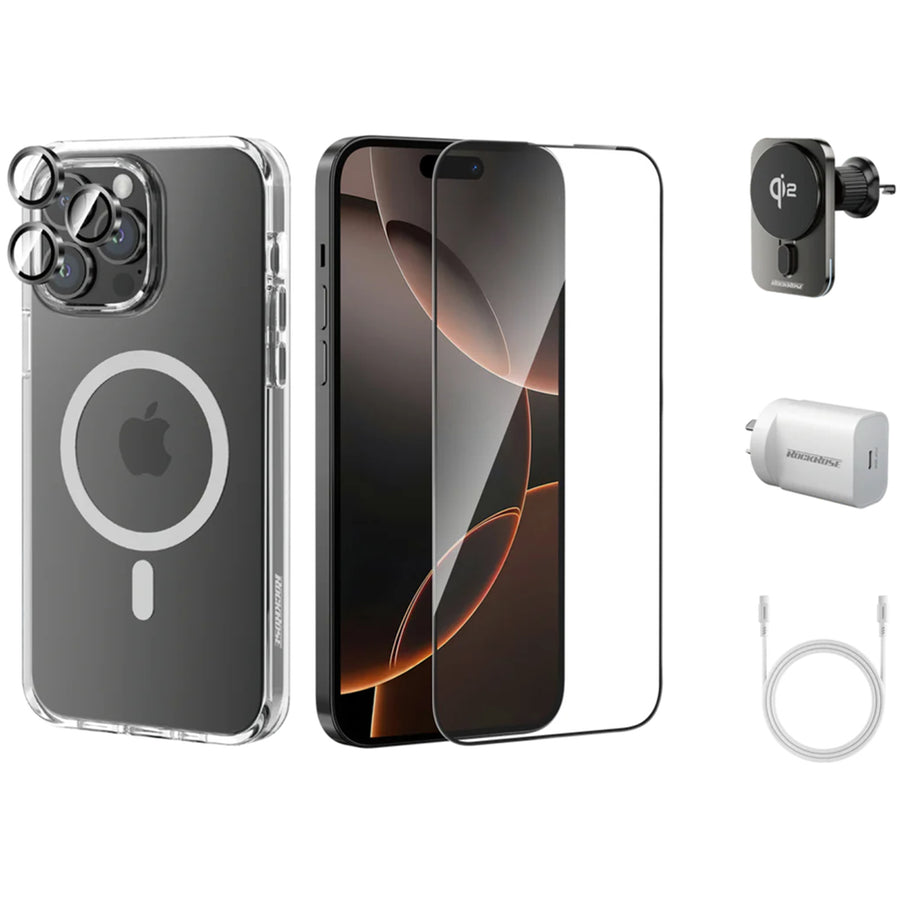 RockRose  IPhone 16 Pro -  6 in 1 Mobile Phone Accessary Colletction Kit