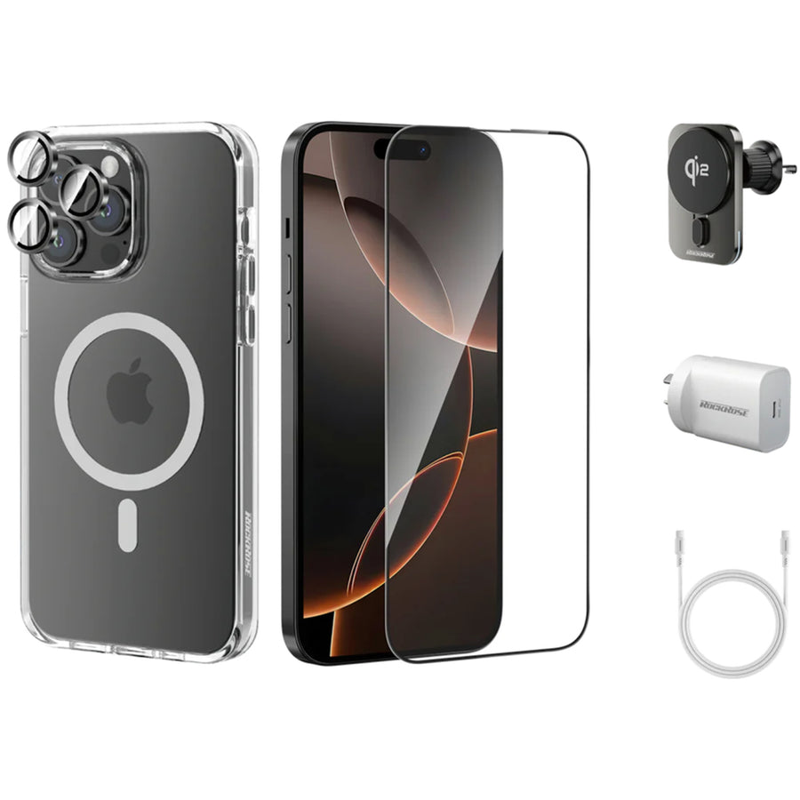RockRose  IPhone 16 Pro Max -  6 in 1 Mobile Phone Accessary Colletction Kit
