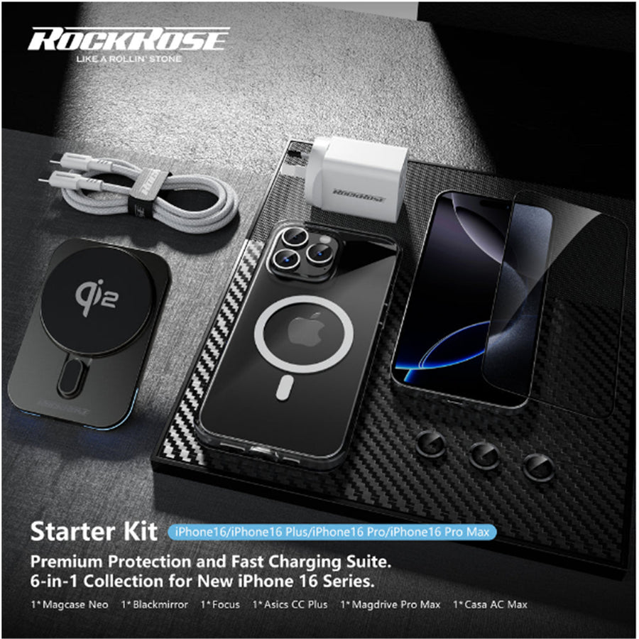 RockRose  IPhone 16 Pro Max -  6 in 1 Mobile Phone Accessary Colletction Kit