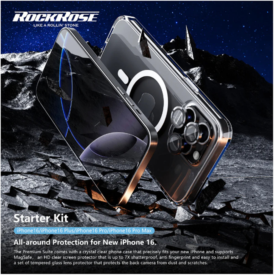 RockRose  IPhone 16 Pro Max -  6 in 1 Mobile Phone Accessary Colletction Kit