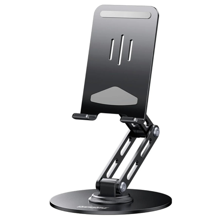 RockRose Anyview Flex Desktop Phone Holder - 360° Rototable & Foldable - Silver Color
