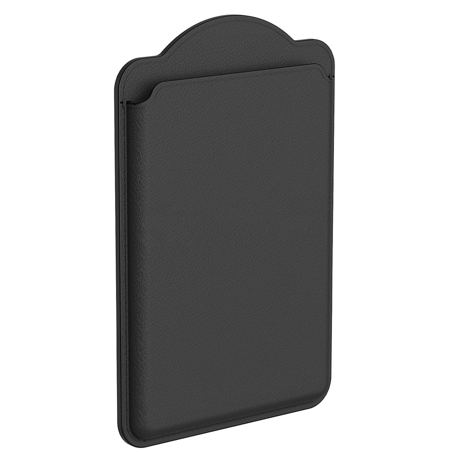 Samsung Magnetic Card Wallet for Phones - Black PU Leather - Compatible with Galaxy S26/S25/Fold7 Series Magnetic Cases or iPhone 12 & later model