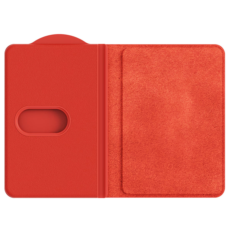 Samsung Magnet Card Wallet - Coral Red - Compatible with Galaxy S26/S25/Fold7 Series Magnetic Cases or iPhone 12 & later model