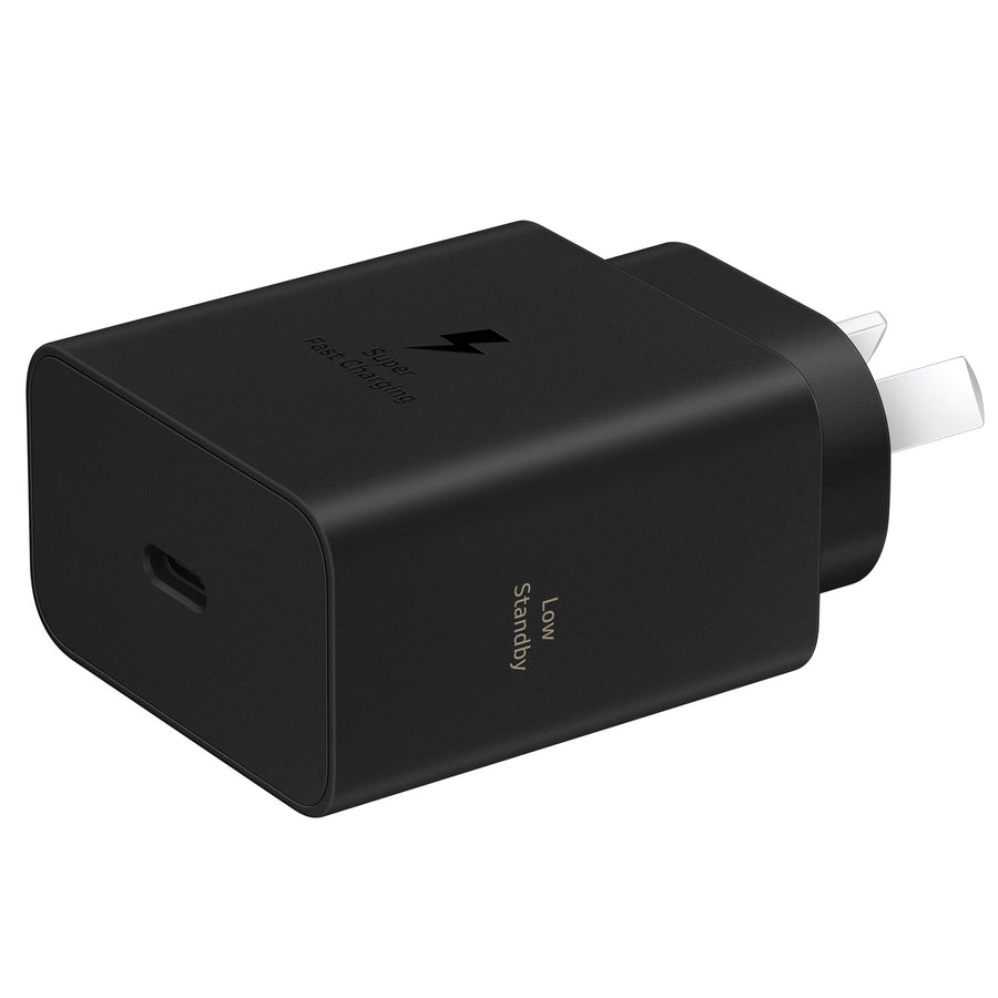 Samsung 60W Super Charge 3.0 Wall Charger - Black - Supports Galaxy S26 Ultra 60W Fast Charging - Super Fast Charging Samsung Smart Phones / Tablets / Laptops / iPhones - Low Standby Power Consumption