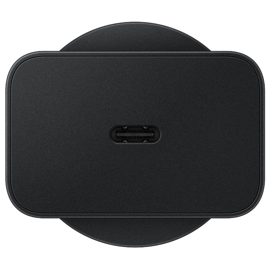Samsung 45w GaN Wall Charger Black - (Includes 1.8m 5A USB-C to USB-C cable) Support Super Fast 45W Charging, Below 5mw Standby Power Consumption, Fast Charging Smartphone, Tablets, Portable Gaming Consoles, Portable Displays