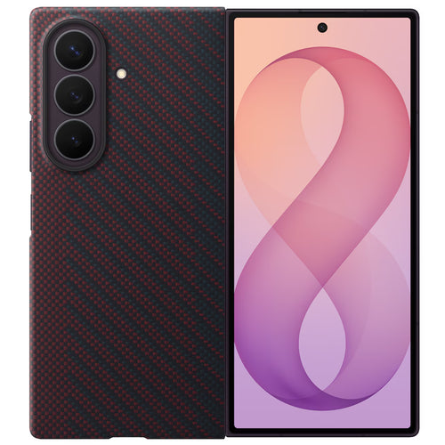 Samsung   Galaxy Z Fold8 Ultra (2026) Carbon Magnet Case + Anti-reflecting (AR) Film - Violet