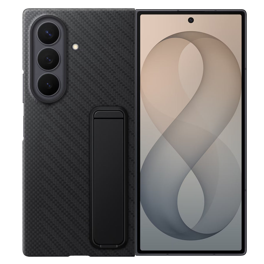 Samsung   Galaxy Z Fold8 Ultra (2026) Carbon Magnet Case + Anti-reflecting (AR) Film - Black