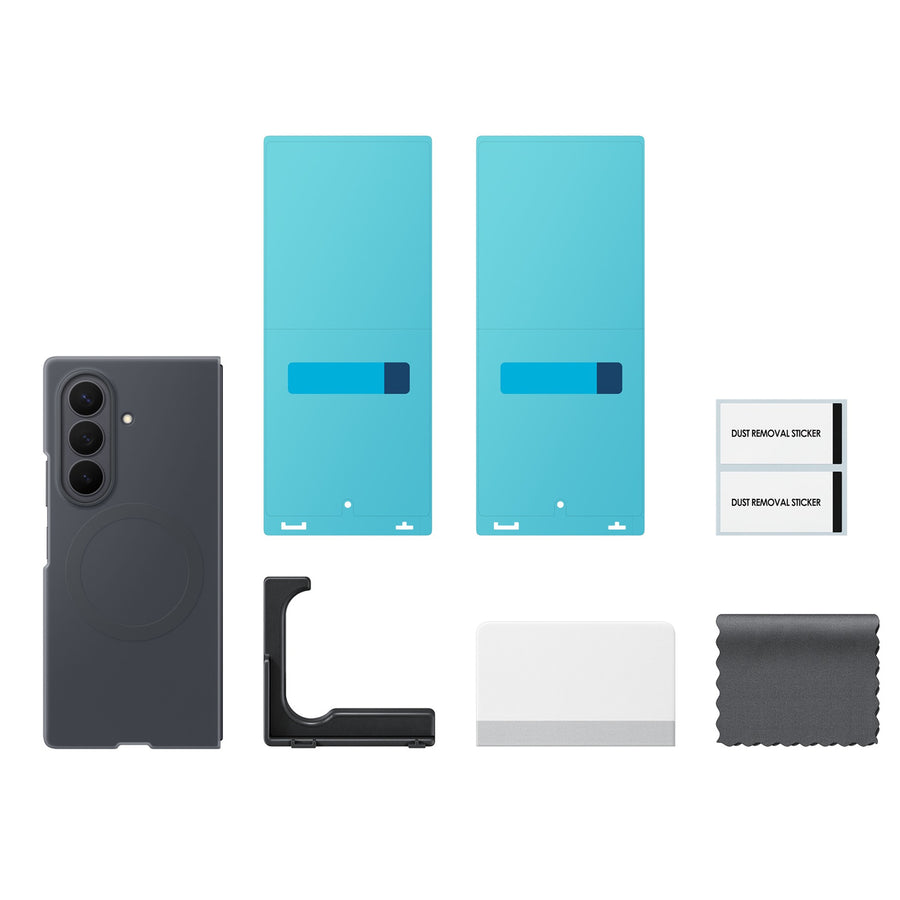 Samsung   Galaxy Z Fold8 Ultra (2026) Silicone Magnet Case + Anti-reflecting (AR) Film - Graphite