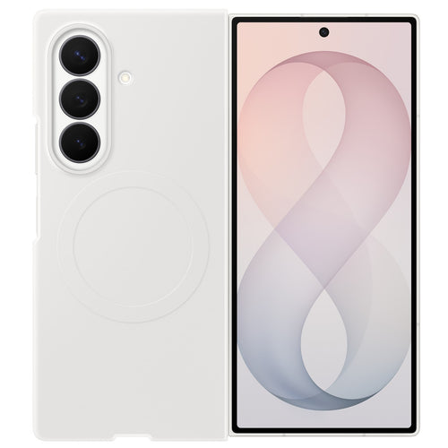 Samsung   Galaxy Z Fold8 Ultra (2026) Silicone Magnet Case + Anti-reflecting (AR) Film - Cream