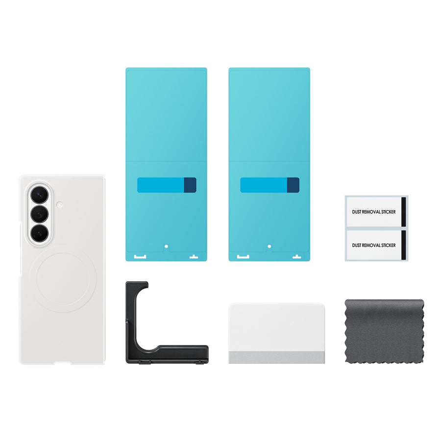 Samsung Galaxy Z Fold8 Ultra (2026) Silicone Magnet + Anti-reflecting Film - Cream